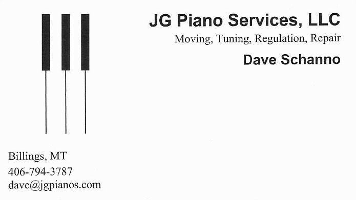 JG Piano Services, Piano Tuning, Piano Repair